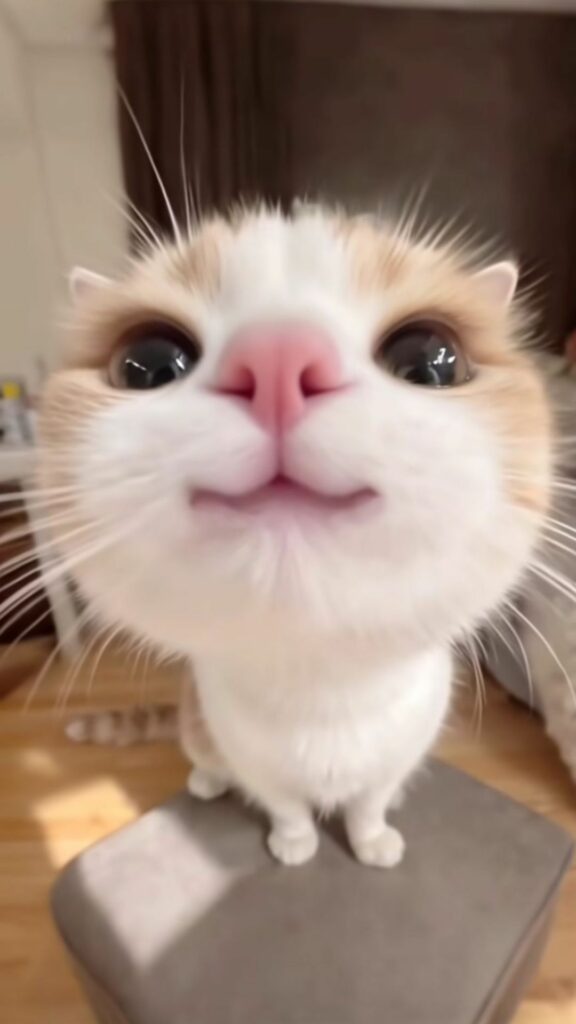 Mèo con cận cảnh đáng yêu