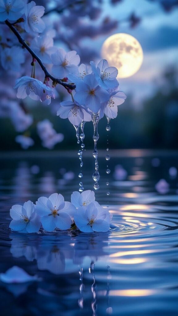 Hoa đào trắng đẹp lung linh