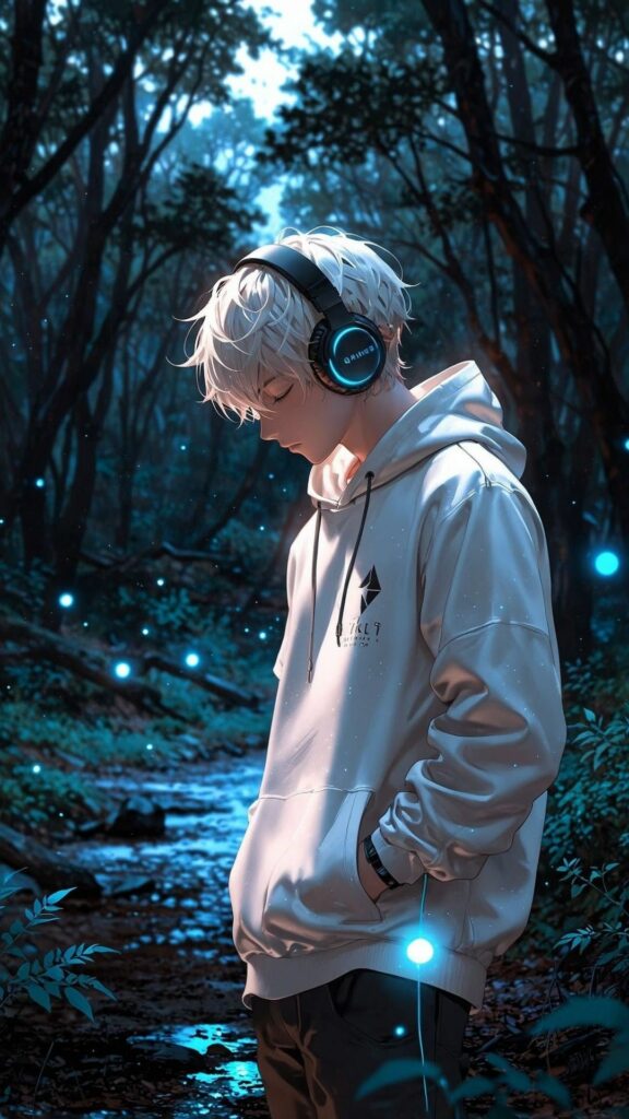 Mỹ nam vừa nghe nhạc vừa bước đi siêu cuốn hút