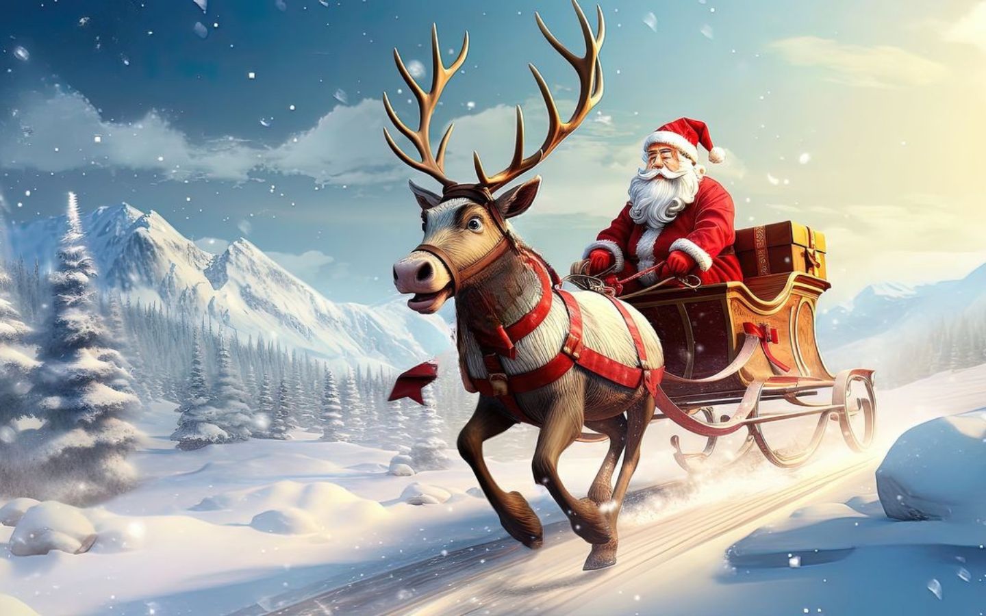 Ông già Noel và chú tuần lộc