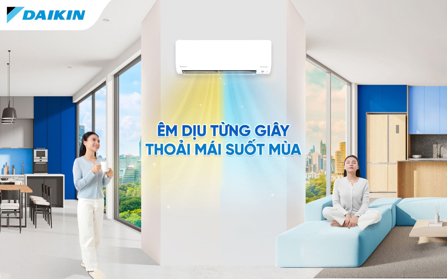 Cool là chế độ được sử dụng nhiều nhất, giúp giảm nhanh nhiệt độ phòng