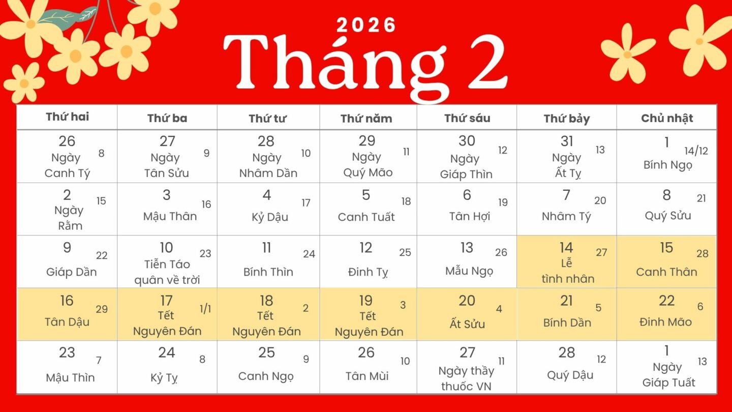 Lao động doanh nghiệp được nghỉ 5–9 ngày, linh hoạt theo quy định và kế hoạch của từng doanh nghiệp.