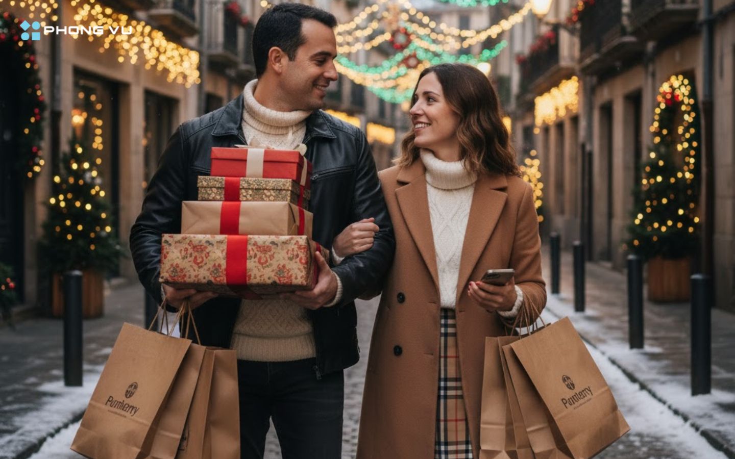 Mẫu prompt tạo ảnh Noel cùng người yêu bằng Gemini AI 4 Kết quả của mẫu 4