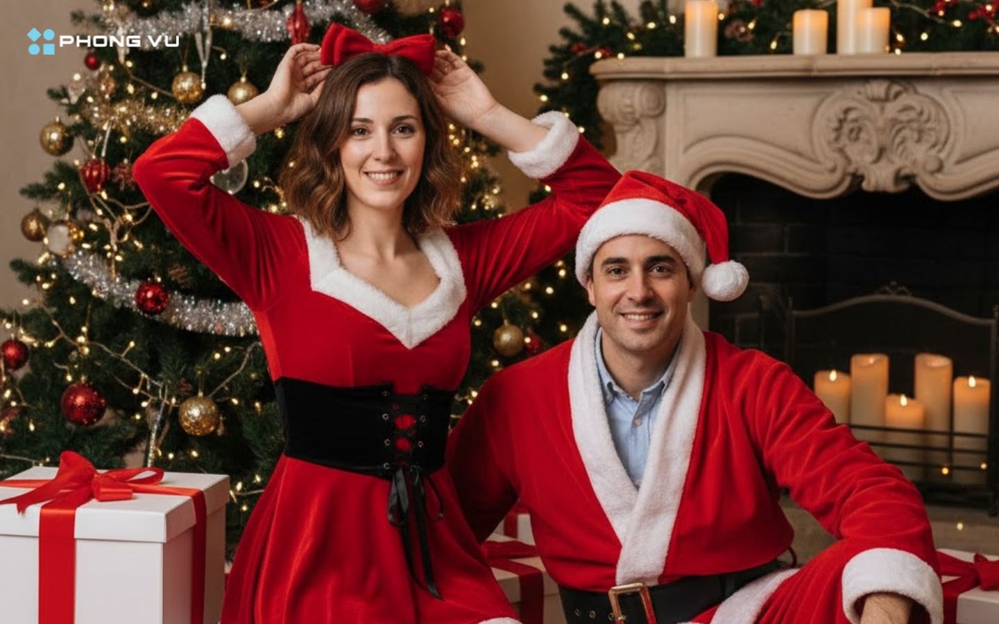 Mẫu prompt tạo ảnh Noel cùng người yêu bằng Gemini AI 6 Kết quả của mẫu 6