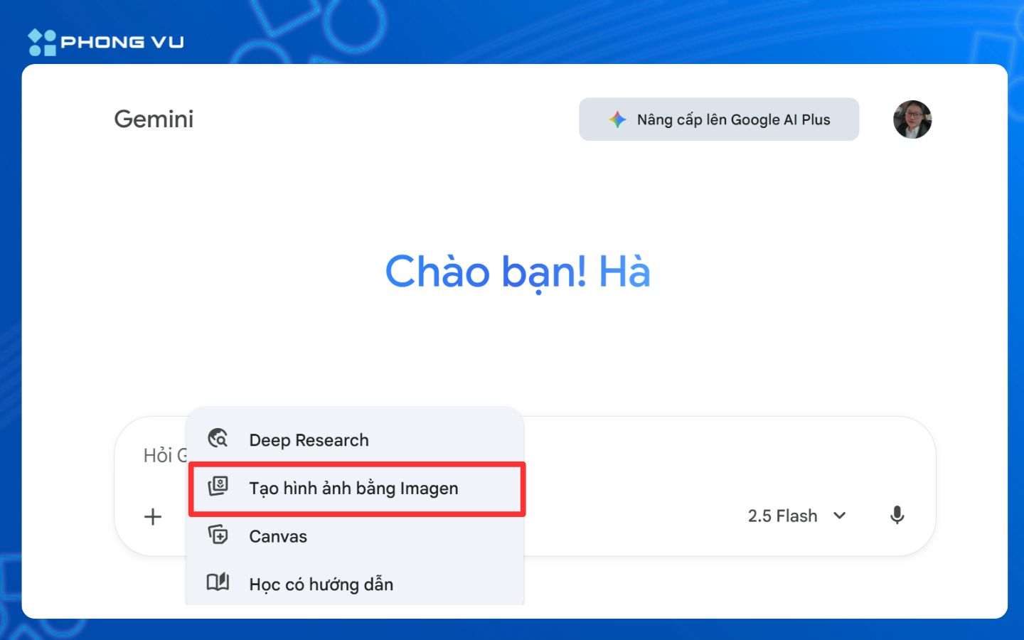 Mẫu prompt tạo ảnh Noel cùng người yêu bằng Gemini AI 8 Chọn đúng công cụ tạo ảnh