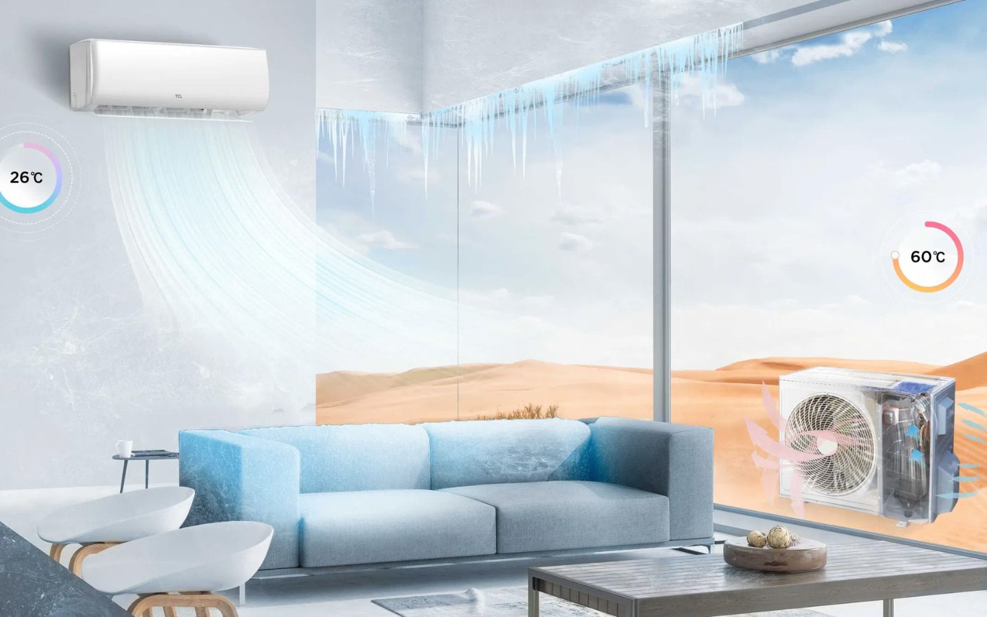Máy lạnh nào tốt nhất và tiết kiệm điện, đáng mua năm 2025 2 Máy lạnh TCL TEP-13CSD/F1I