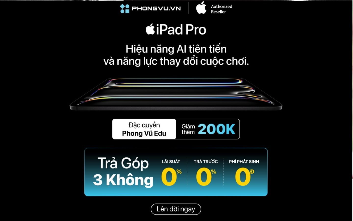 Mở bán iPad Pro M5 tại Phong Vũ – Ưu đãi hấp dẫn, số lượng có hạn 1 mo ban ipad pro m5 tai phong vu 3
