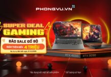 Mua laptop gaming trang bị RTX 3050/4050 giảm thêm đến 4 triệu đồng tại Phong Vũ Mua laptop gaming trang bị RTX 3050/4050 giảm thêm đến 4 triệu đồng tại Phong Vũ