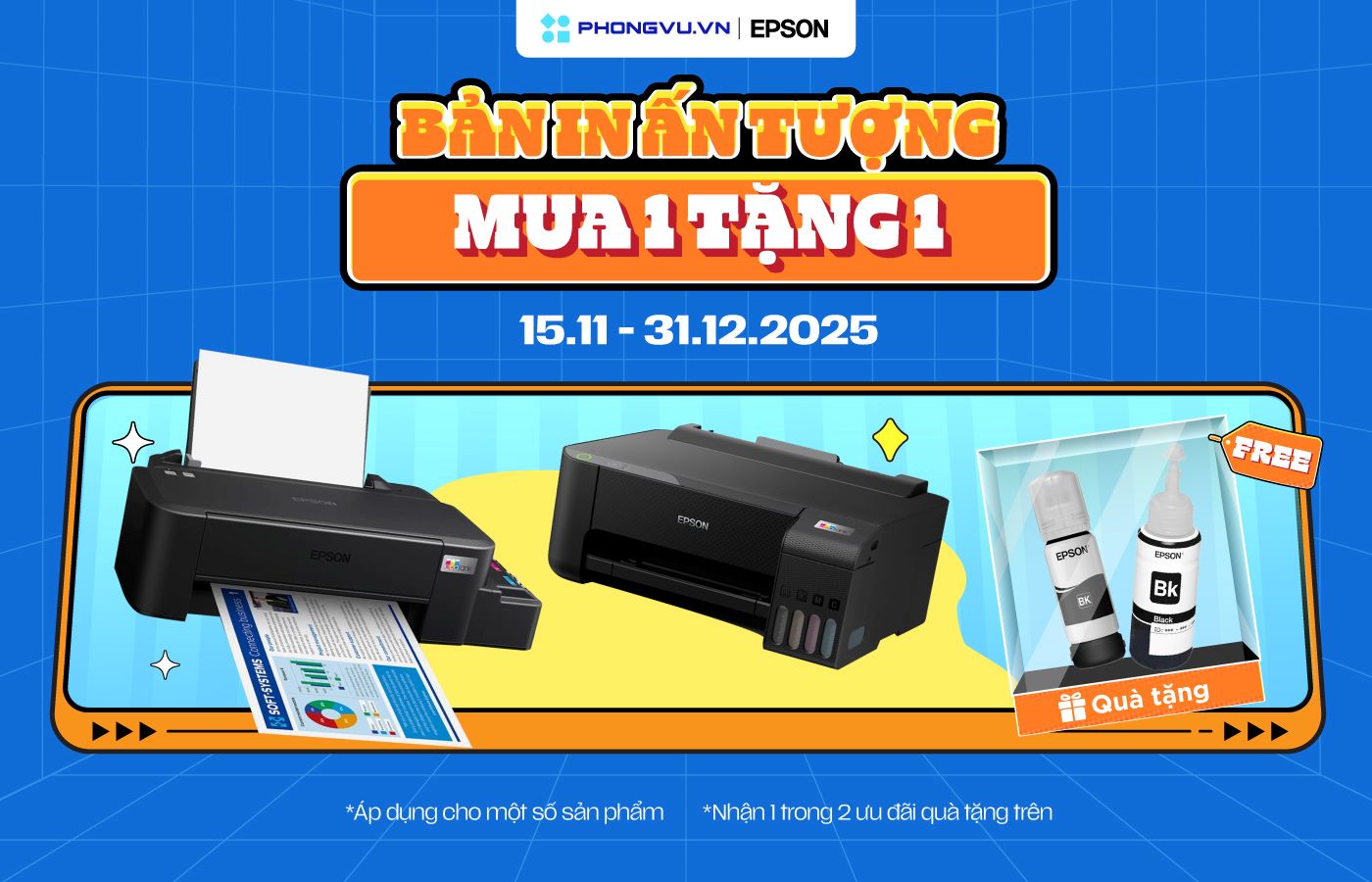 Mua máy in Epson tặng mực in nhận nhiều ưu đãi từ Phong Vũ