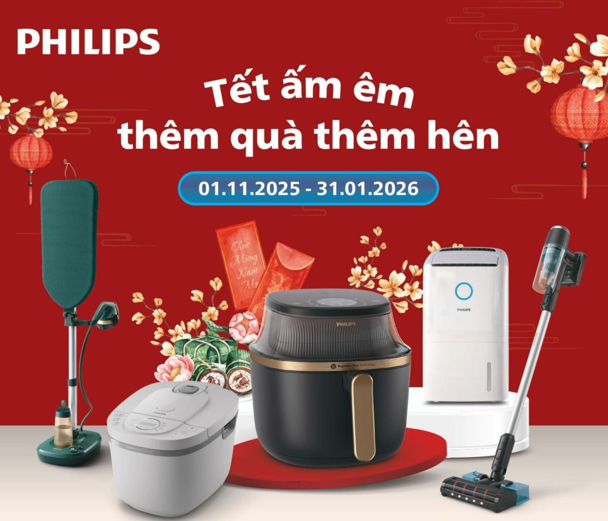 Tết ấm êm, thêm quà, thêm hên cùng Philips và Phong Vũ 1 Philips Tết ấm êm, thêm quà, thêm hên tại Phong Vũ