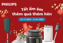 Tết ấm êm, thêm quà, thêm hên cùng Philips và Phong Vũ Philips Tết ấm êm, thêm quà, thêm hên tại Phong Vũ
