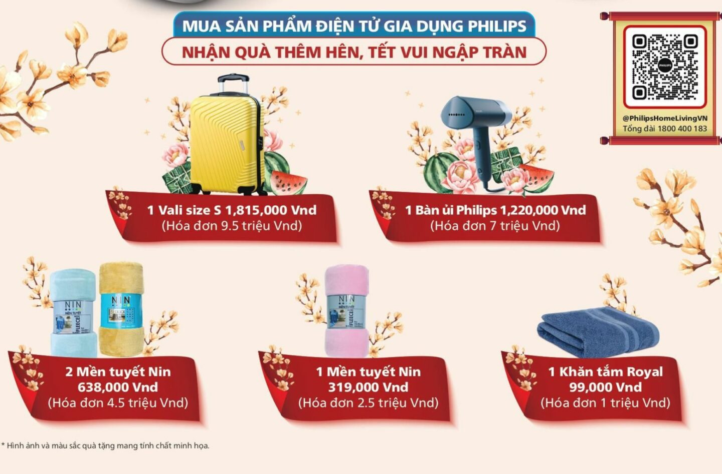 Tết ấm êm, thêm quà, thêm hên cùng Philips và Phong Vũ 2 Các sản phẩm quà tặng từ chương trình