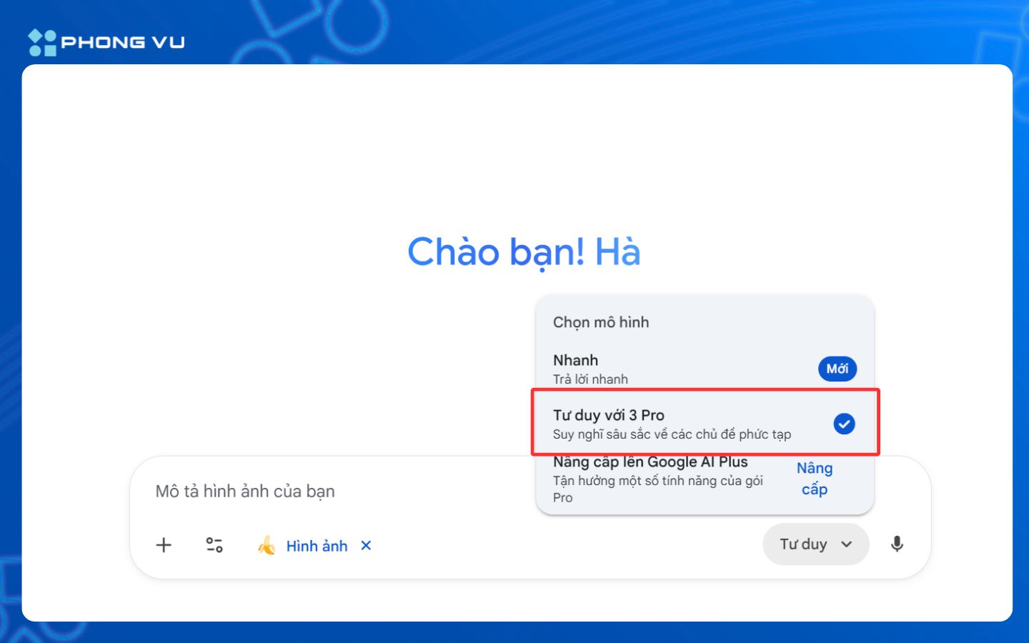 Tư duy với 3 Pro