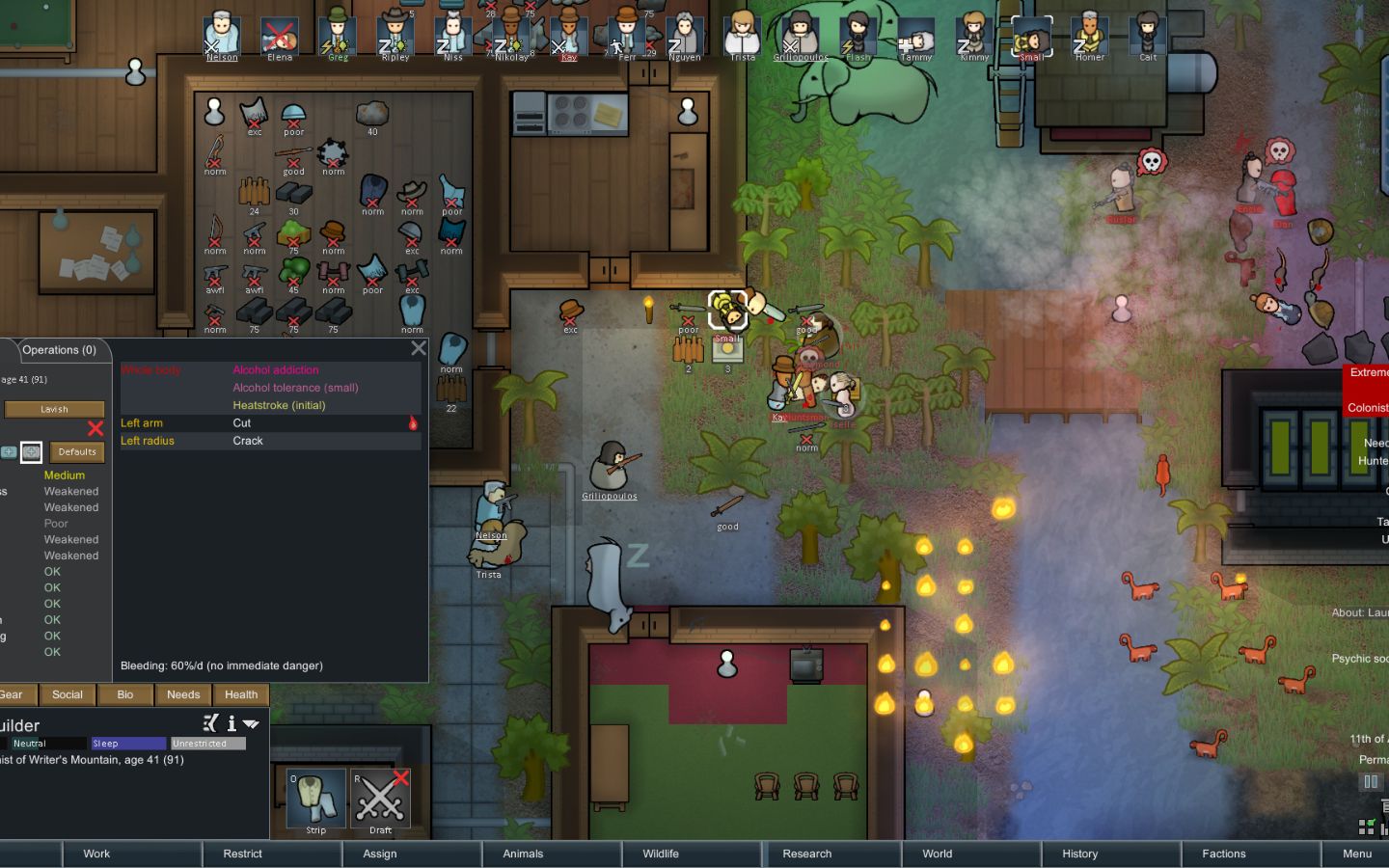 RimWorld là game mô phỏng sinh tồn và quản lý cộng đồng trên hành tinh xa lạ, bắt đầu từ ba người sống sót sau tai nạn