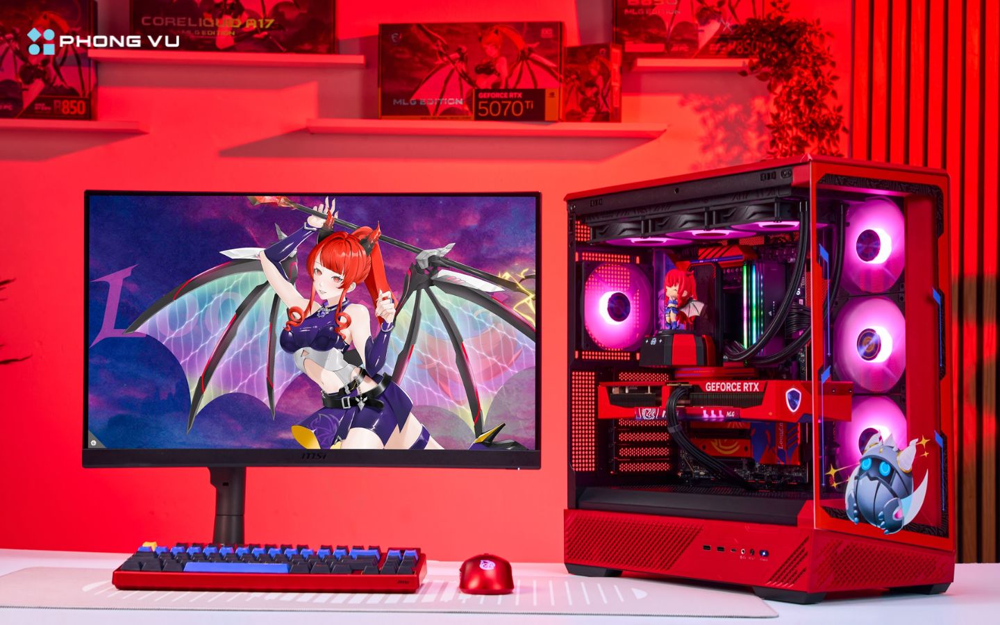 PC MSI Loong:nia MLG phong cách anime fantasy