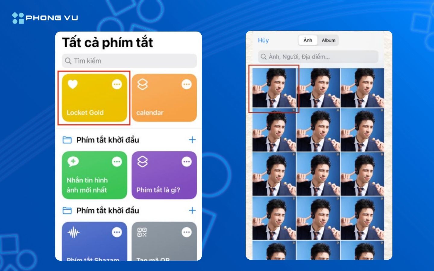 Chọn ảnh từ album