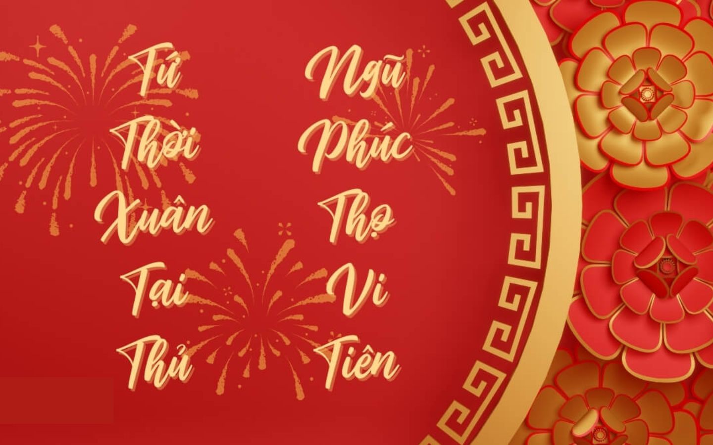 Câu đối Tết 5 chữ mượt mà, dễ đọc, thích hợp để viết lên câu đối hoặc thiệp chúc Tết 