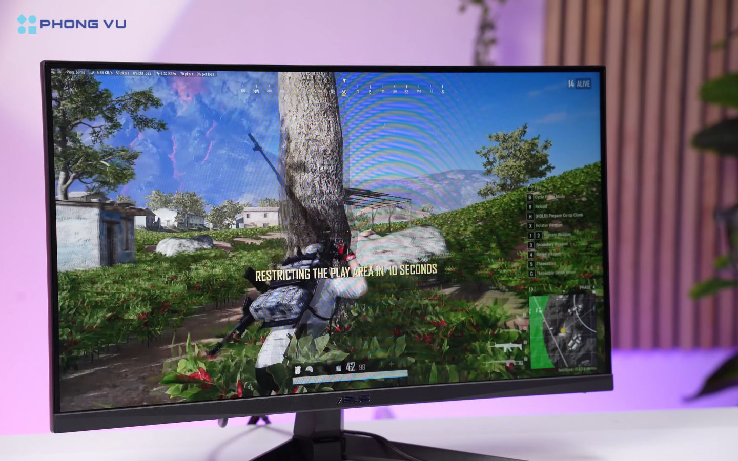 àn hình ASUS TUF Gaming VG259QM5A phát huy rõ sức mạnh ở các tựa game FPS nhờ khả năng phản hồi nhanh