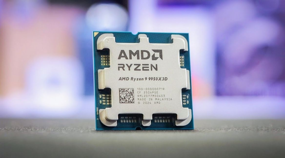 Danh sách CPU chơi game tốt nhất năm 2025 6 AMD Ryzen 9 9950X3D flagship - CPU cao cấp nhất trong danh sách CPU chơi game tốt nhất năm 2025 với 16 nhân
