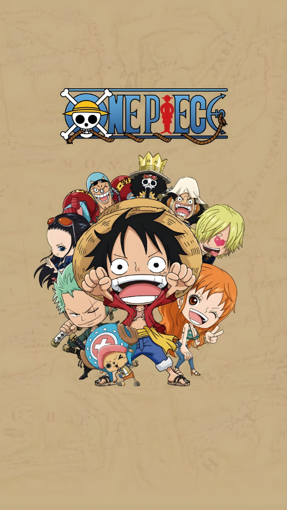 Hình nền One Piece phiên bản chibi