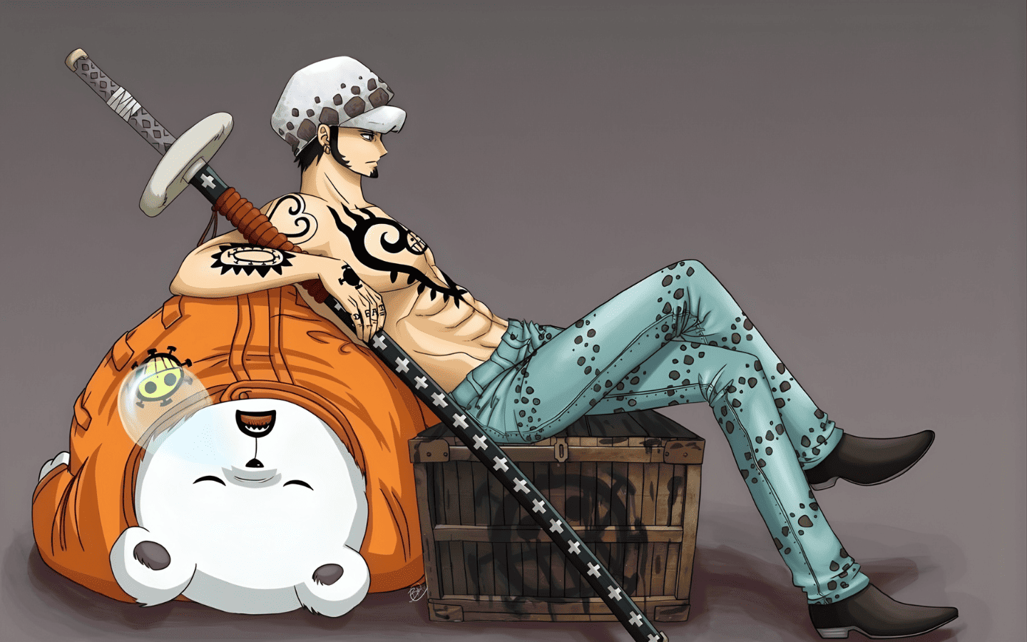Hình nền Trafalgar Law và Bepo