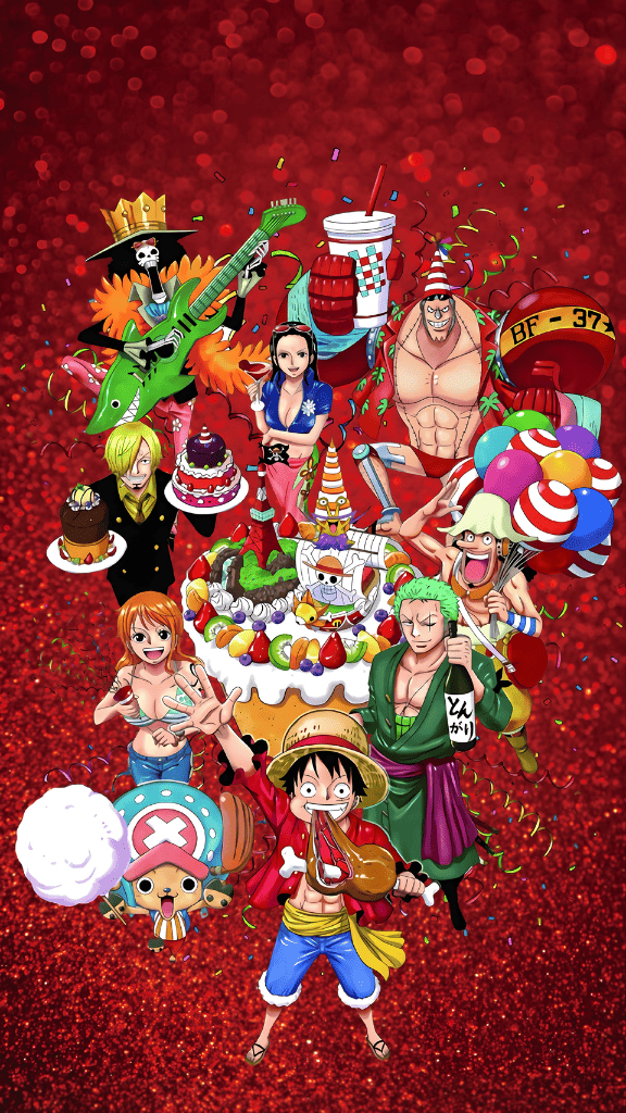 Hình nền điện thoại One Piece rực rỡ
