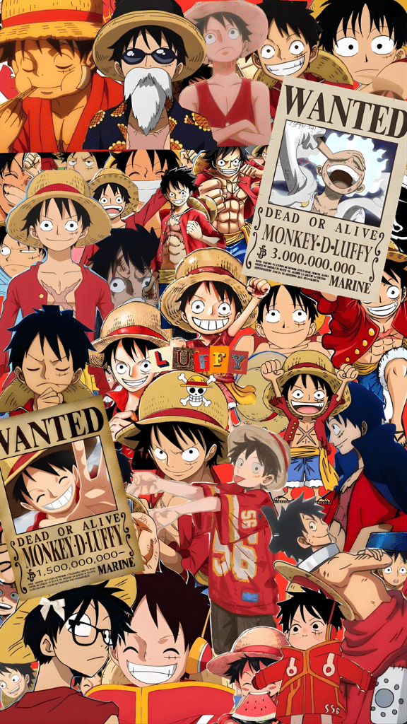 Hình nền Luffy nhiều biểu cảm