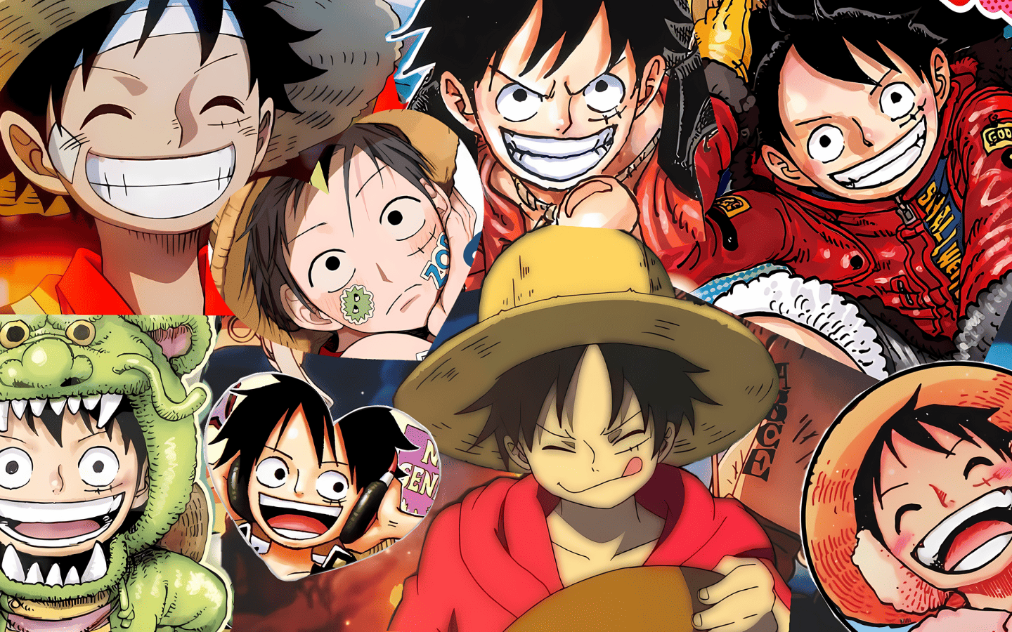 Hình nền Luffy cười tỏa nắng