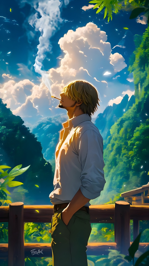 Hình nền Sanji nhìn trời xanh