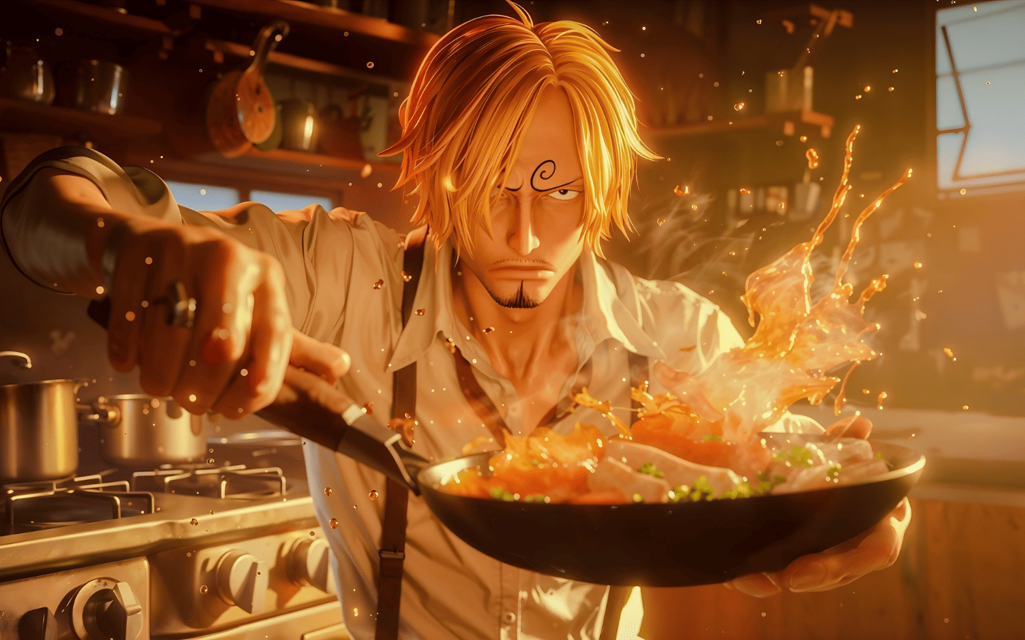 Hình nền đầu bếp Sanji siêu ngầu