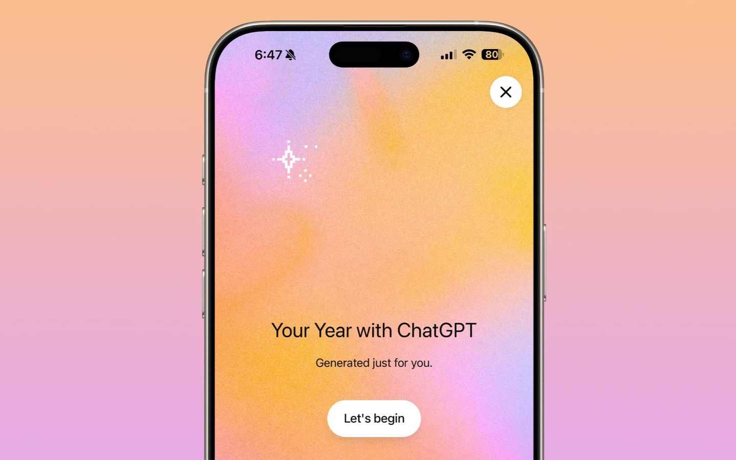 Vào mục “Your year with ChatGPT”