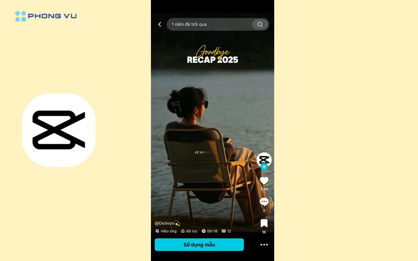 Mẫu RECAP 2025 dạng tối giản 