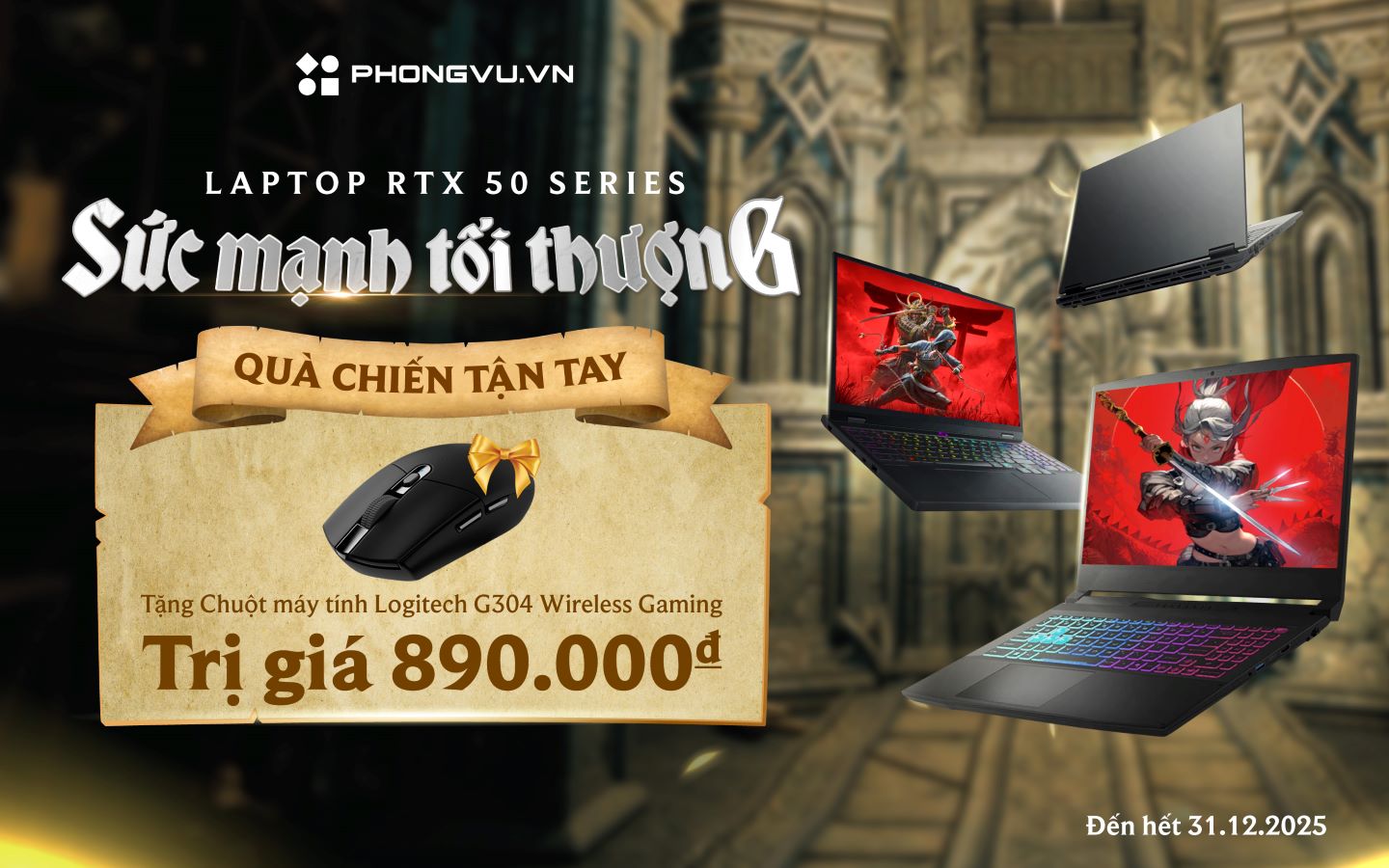 Mua laptop 50 series nhận ưu đãi tại Phong Vũ