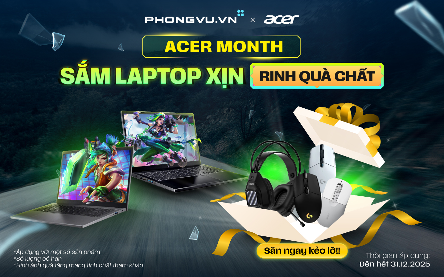 Sắm Acer mùa ưu đãi, rinh ngay quà tặng giá trị tại Phong Vũ
