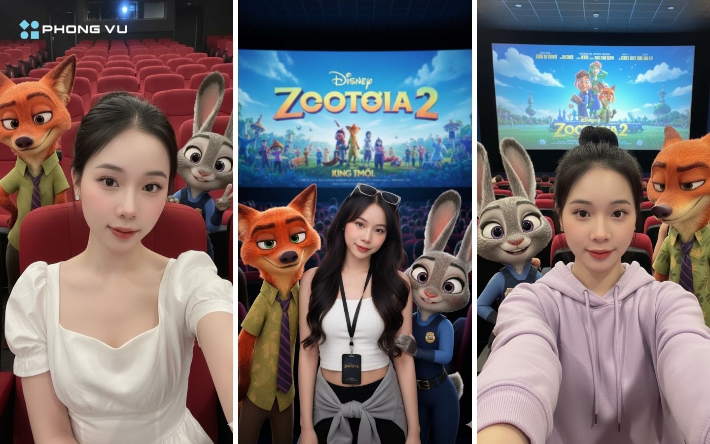 Trend tạo ảnh cùng Nick Wilde và Judy Hopps trong Zootopia