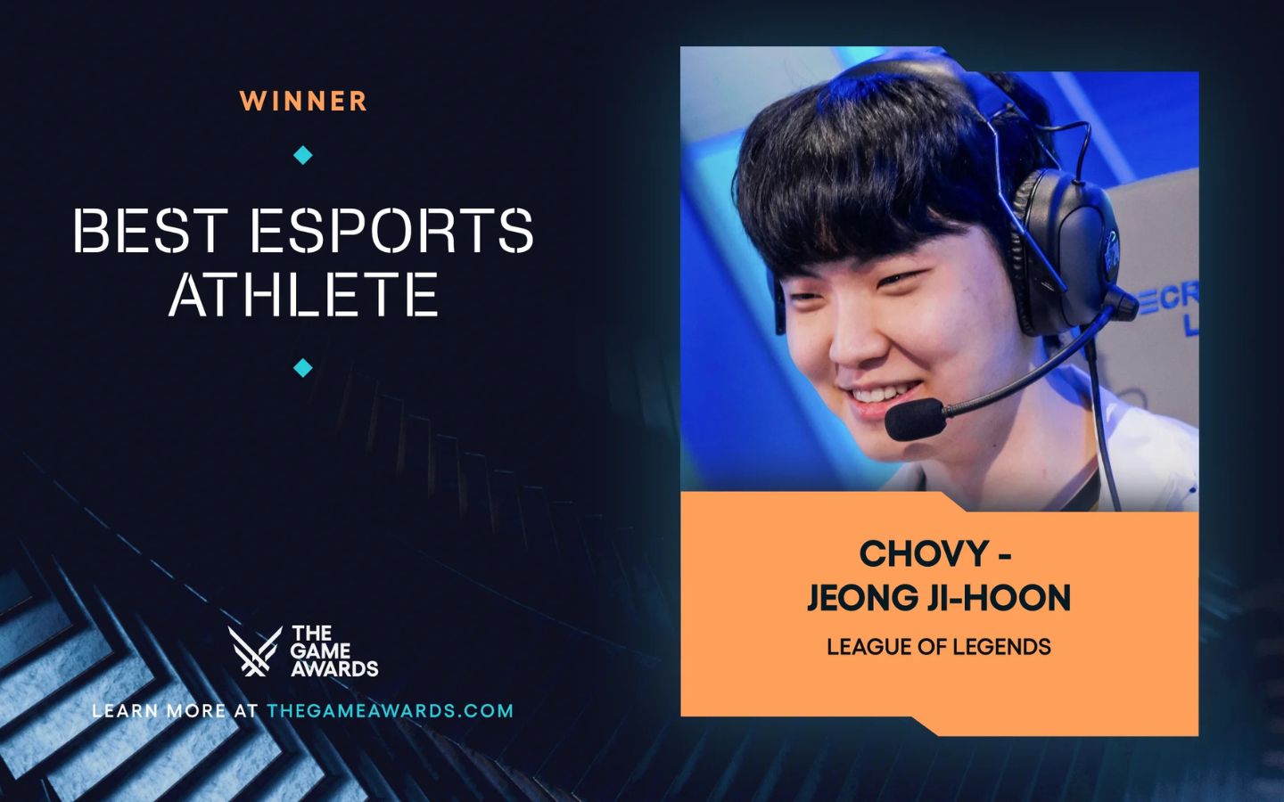 Chovy giành giải vận động viên eSports xuất sắc nhất tại The Game Awards 2025