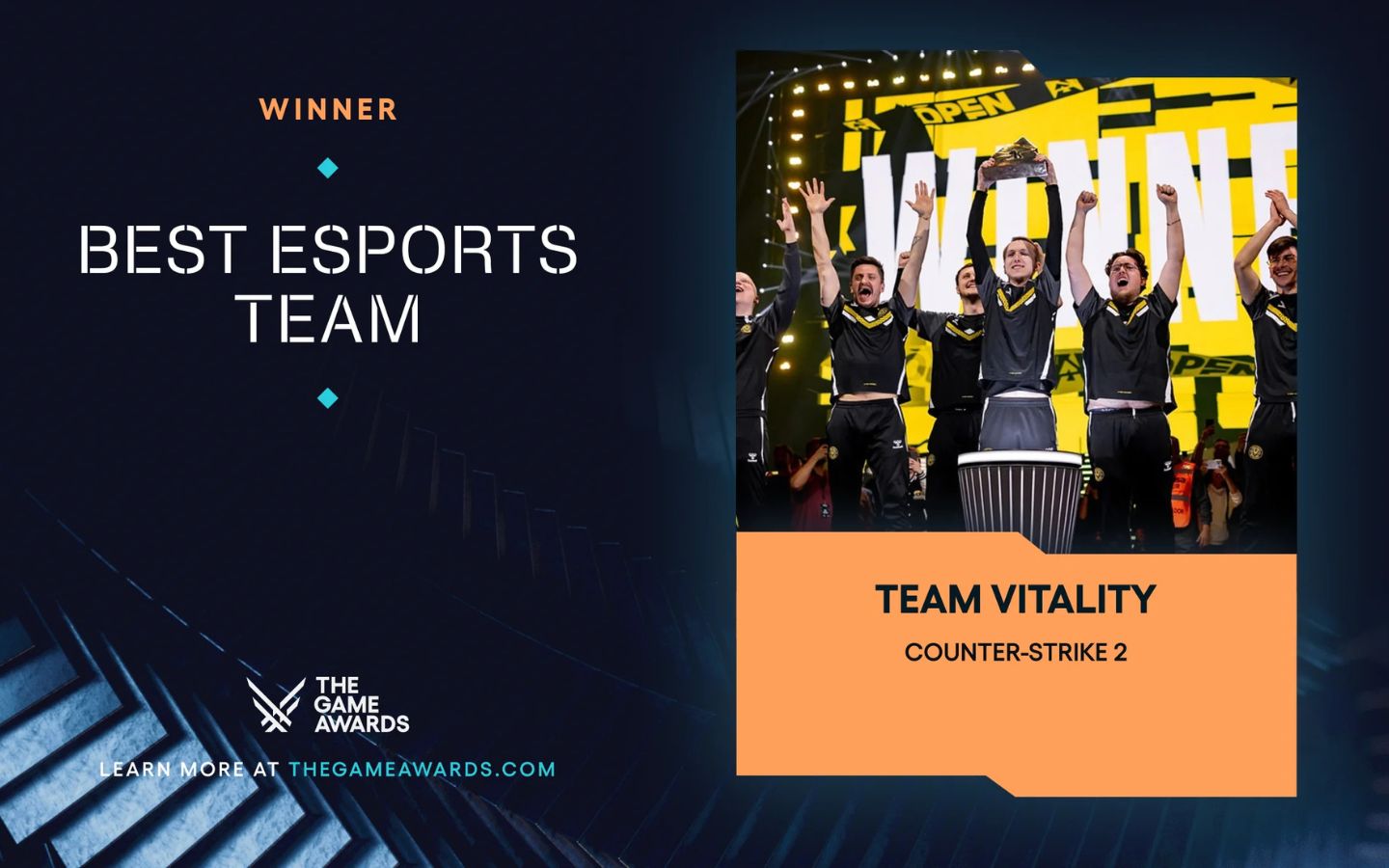 Giải thưởng Best Esports Team thuộc về Team Vitality