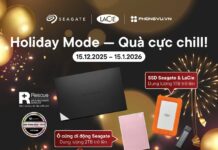 Mua ổ cứng Seagate tại Phong Vũ, nhận ngay túi Canvas thời thượng Ưu đãi khi mua ổ cứng Seagate tại Phong Vũ
