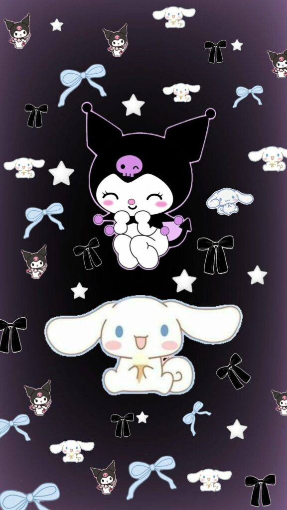 Hình nền Cinnamoroll cute và Kuromi cá tính cực chất