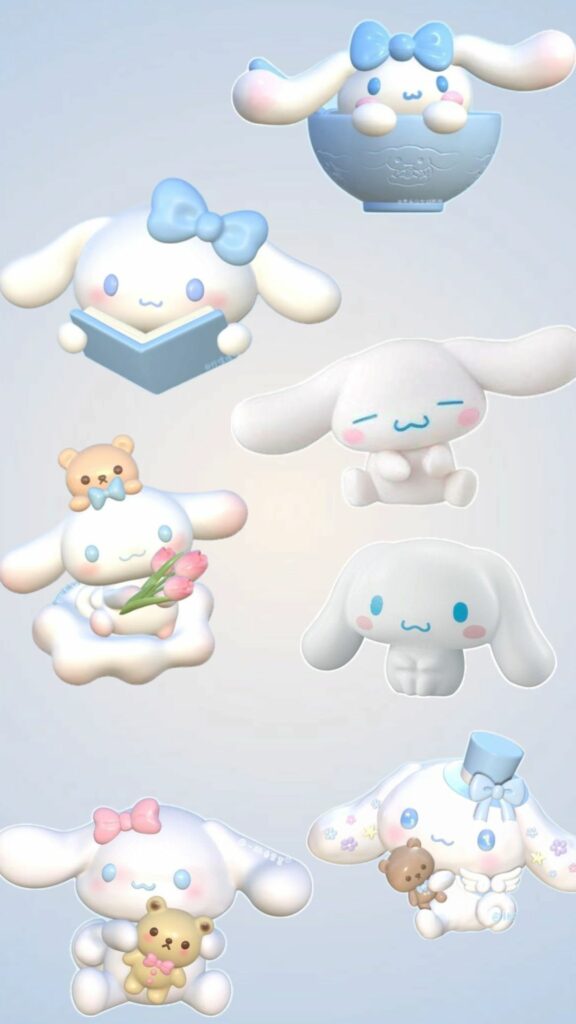 Bộ Cinnamoroll mini, nhiều biểu cảm đáng yêu hết nấc