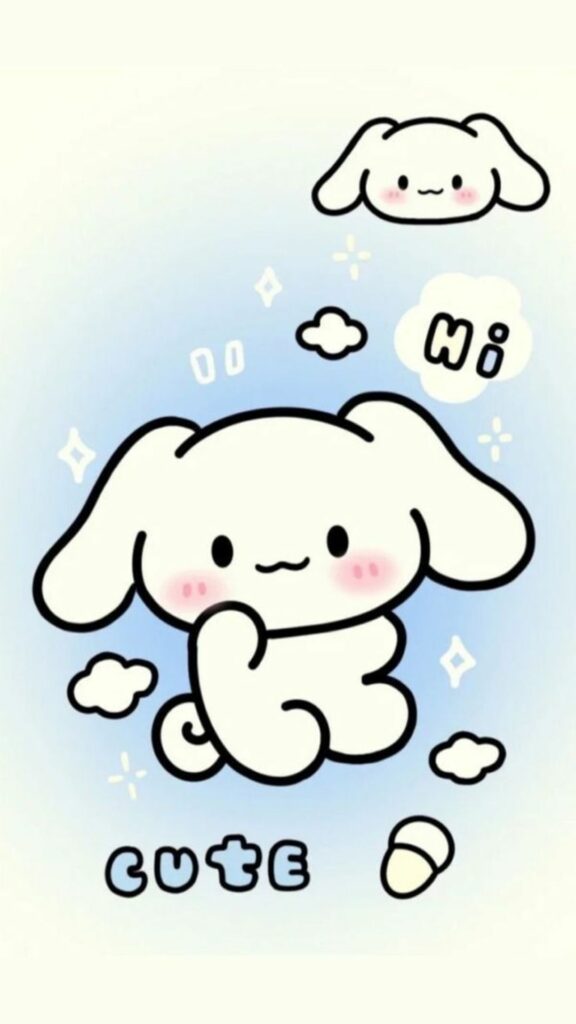 Nét vẽ tối giản đáng yêu, Cinnamoroll nói “Hi” siêu cute nhìn yêu ngay