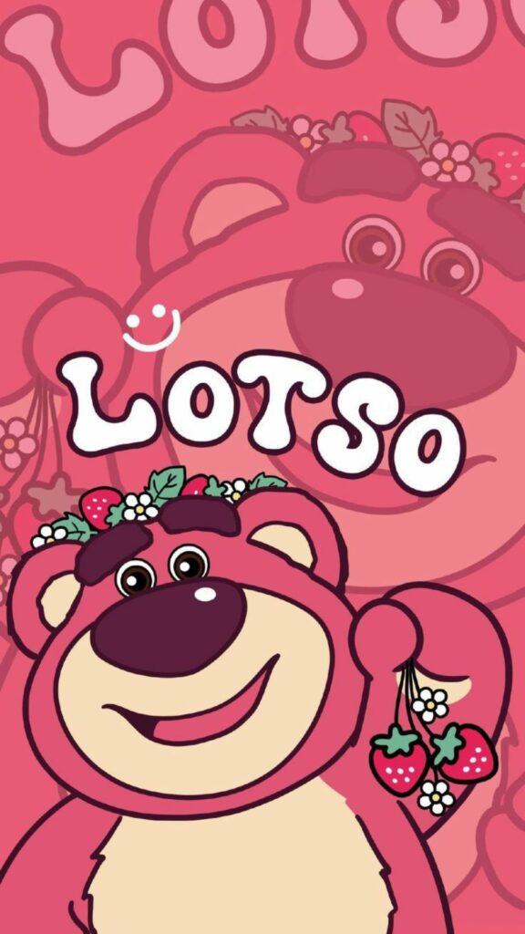 Lotso mỉm cười họa tiết dâu xinh