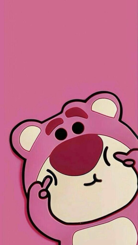 Lotso chụp cận mặt hồng đáng yêu