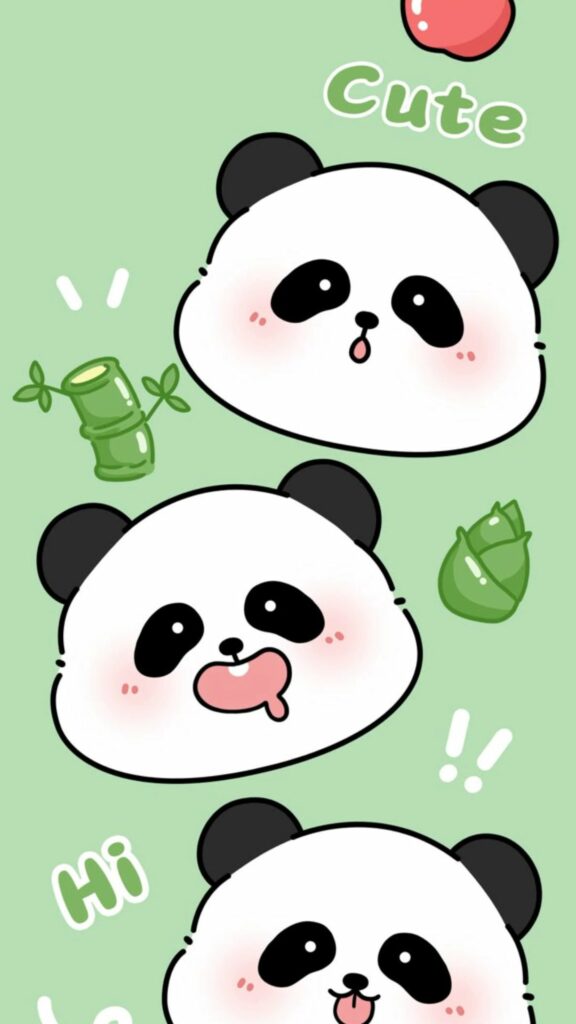 Biểu cảm panda cute ngộ nghĩnh