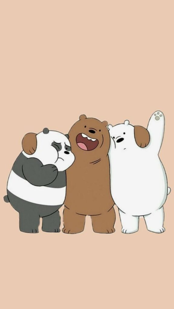 Ba chú gấu tạo dáng chụp ảnh