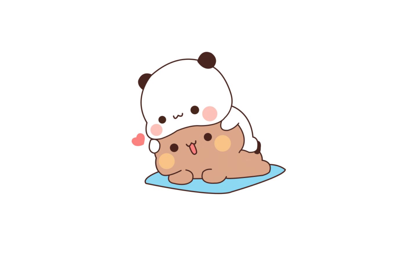 Bubu ngồi trên Dudu cực yêu