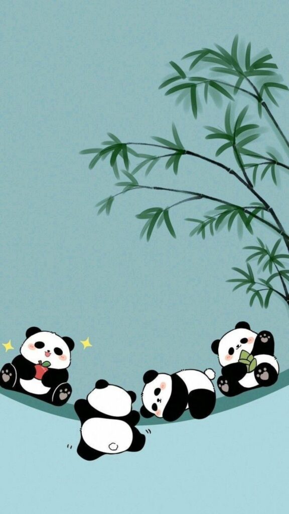 Panda nằm võng tre cực thư giãn