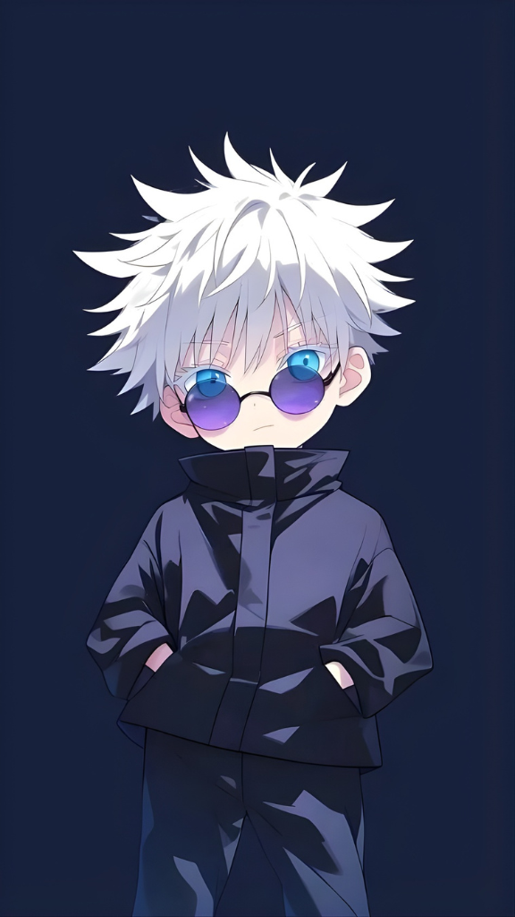 Hình nền chibi Gojo lạnh lùng