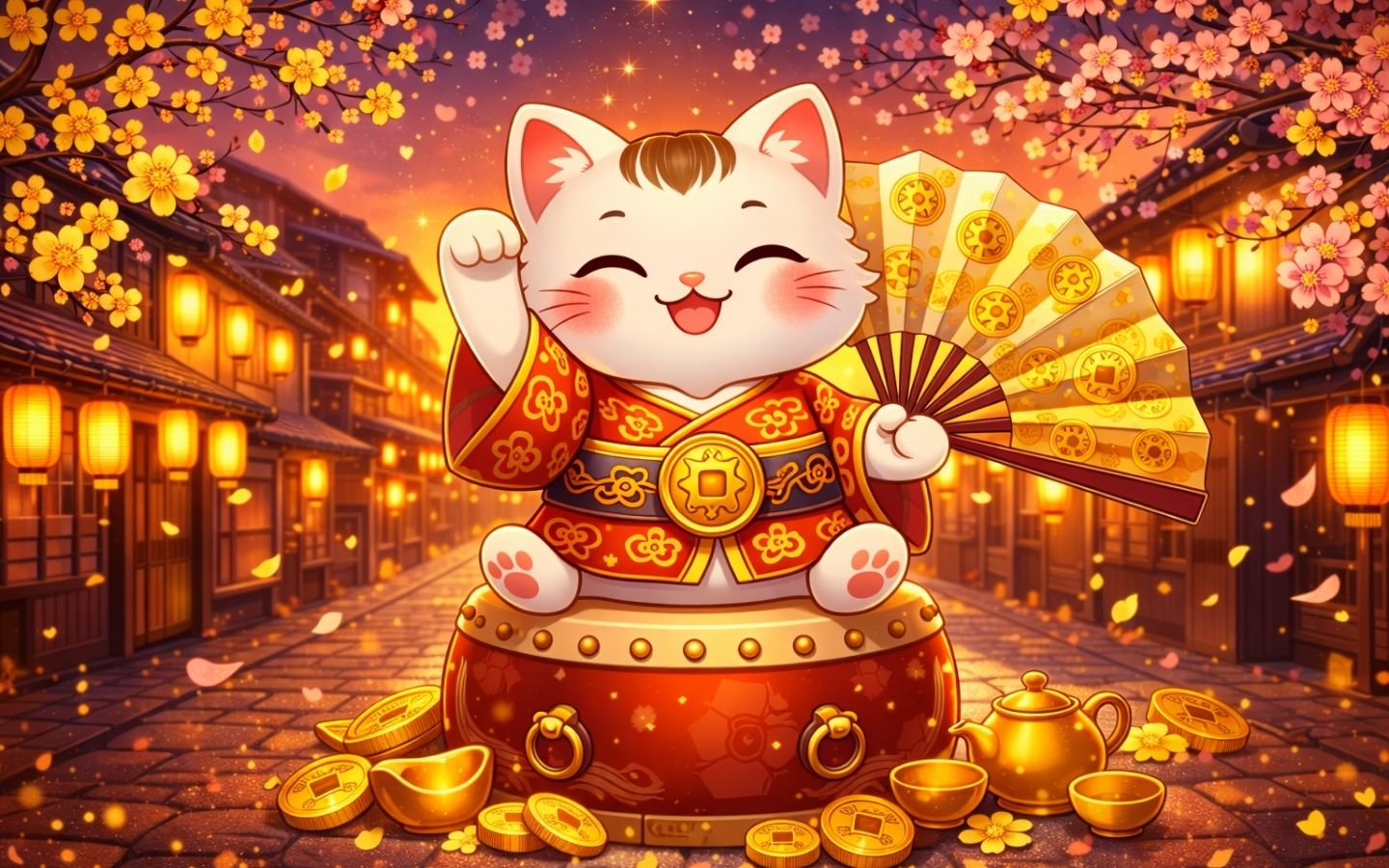 Dáng vẫy tay rộn ràng mang không khí lễ hội