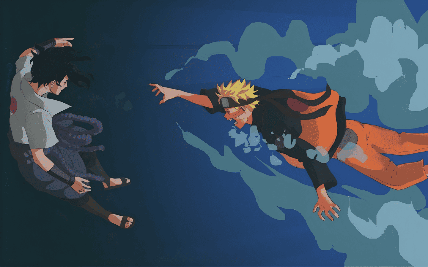 Hình nền Naruto vs Sasuke cực đẹp 